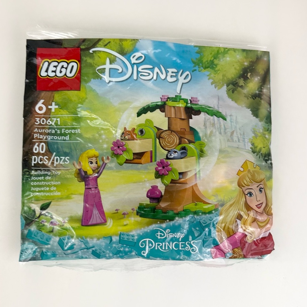LEGO Disney Princess Aurora's Forest Playground Figurine 60 Piece Set New 30671